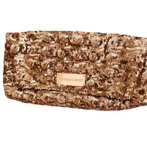 Victoria’s Secret Sequin Gold Clutch Purse. 10x5 inches. Never Used.